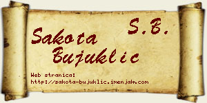 Šakota Bujuklić vizit kartica